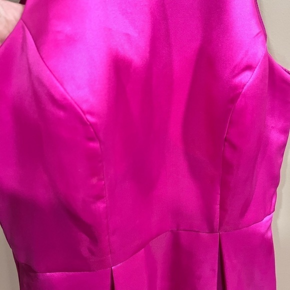 B. Darlin Pink Fuschia Mini Halter Skater Dress Size 7/8 Glam Barbie Formal - Picture 8 of 11